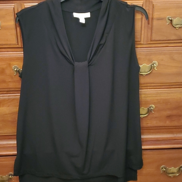 Dana Buchman Tops - Solid Black Sleeveless Blouse